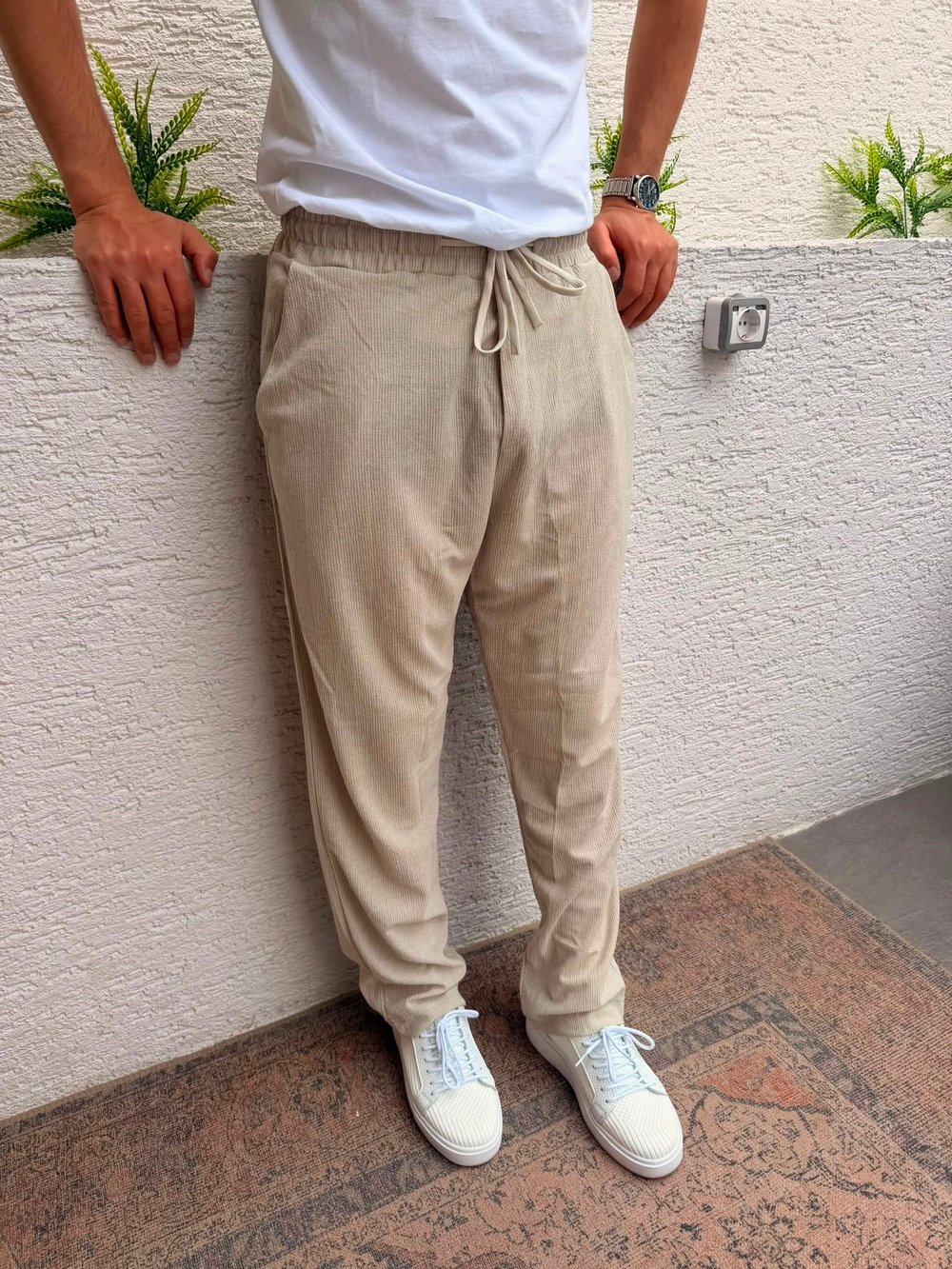 TAŞ MRKCH BAGGY FİTİLLİ PANTOLON