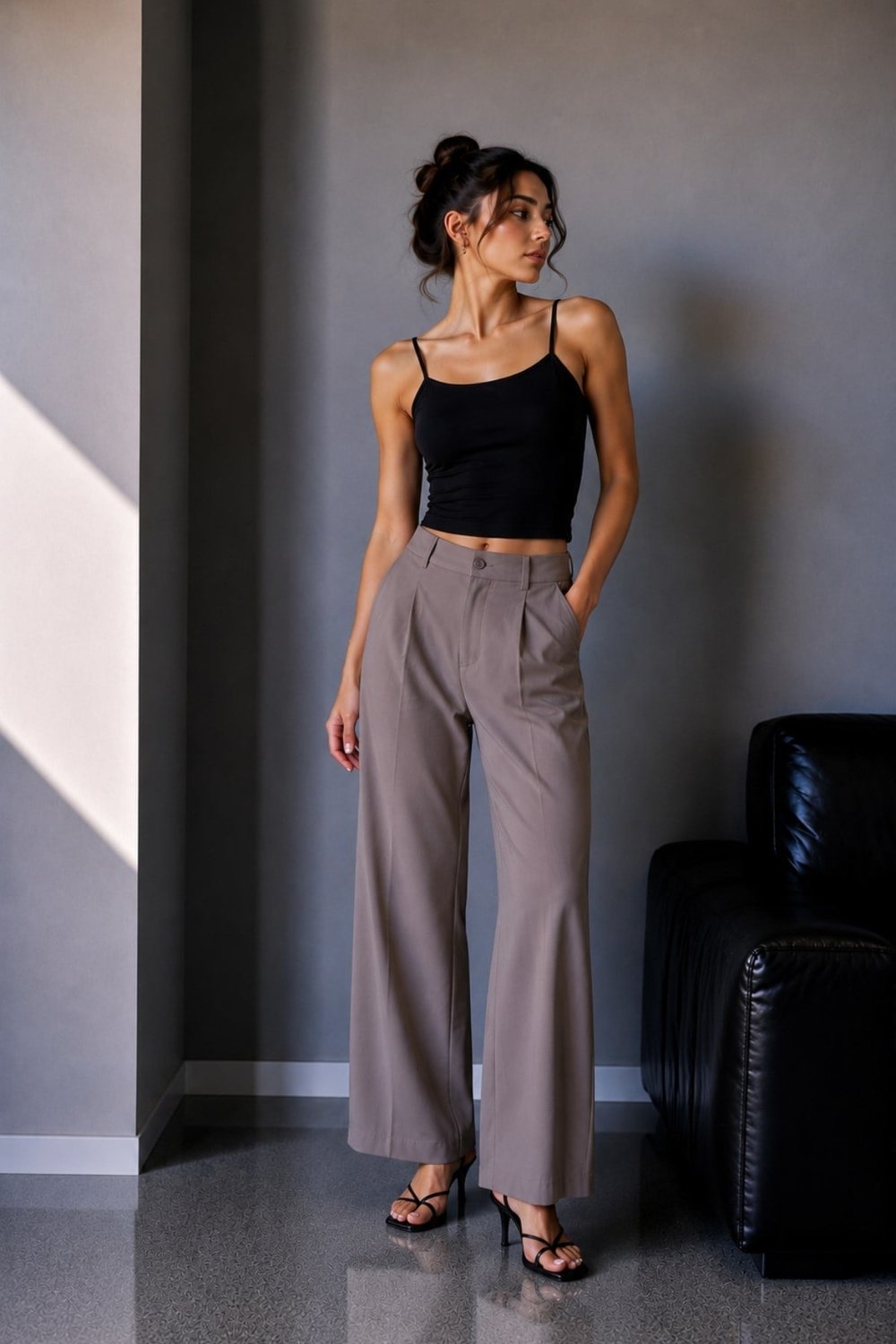 1007 Kadın Pamuklu Slim Fit İnce Askılı Yumuşak Dokulu Basic Atlet Body Siyah