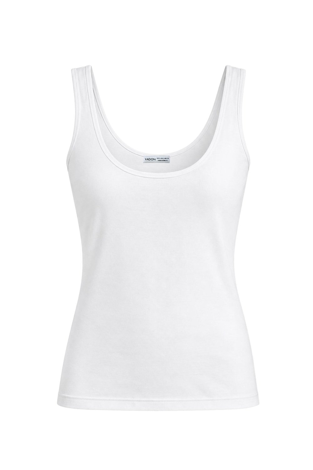 1008 Kadın Pamuklu U Yaka Askılı Yumuşak Dokulu Basic Kolsuz Atlet Body Beyaz