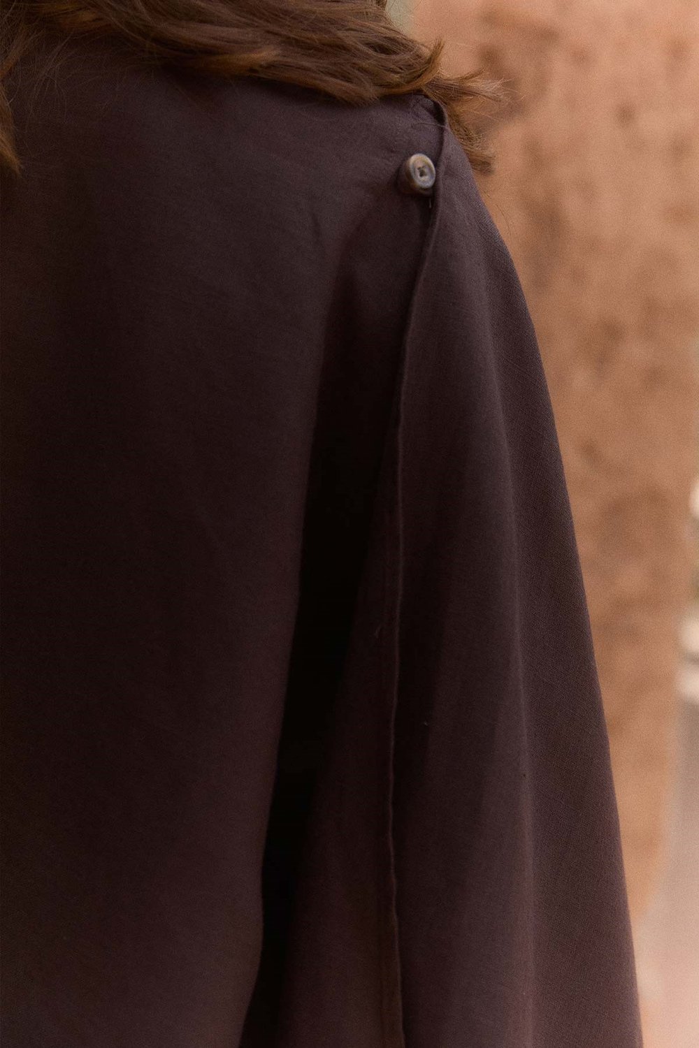 Nomad Keten Bluz Kahve