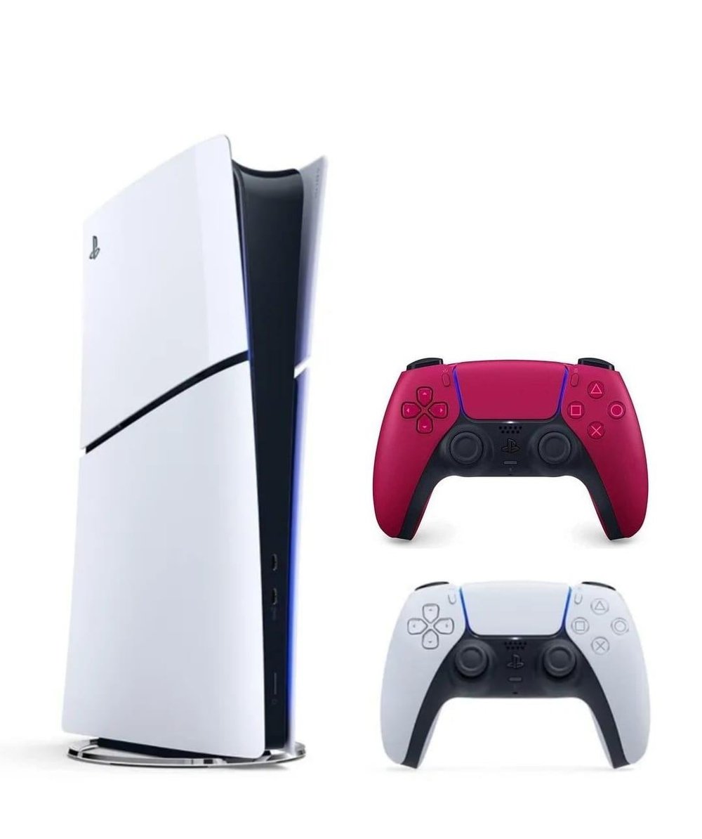 SONY PLAYSTATİON 5 PS5 SLIM DİGİTAL EDİTİON + 2.KOL DUALSENSE WİRELESS KOL - COSMIC RED (İTHALATÇI GARANTİLİ)