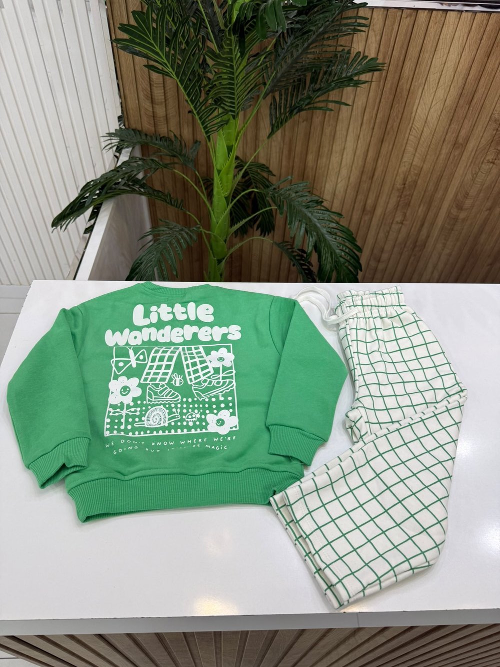 Little Wanderers Kareli Çocuk Takım Unisex