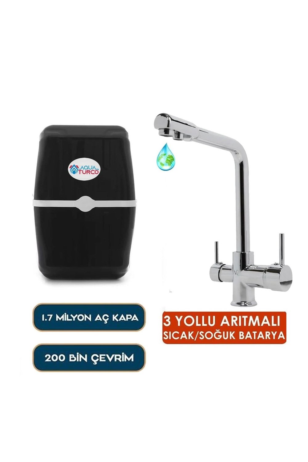 Giza Plus 8 LT Çelik Tanklı Arıtma Çıkışlı Batarya HEDİYELİ Su Arıtma Cihazı