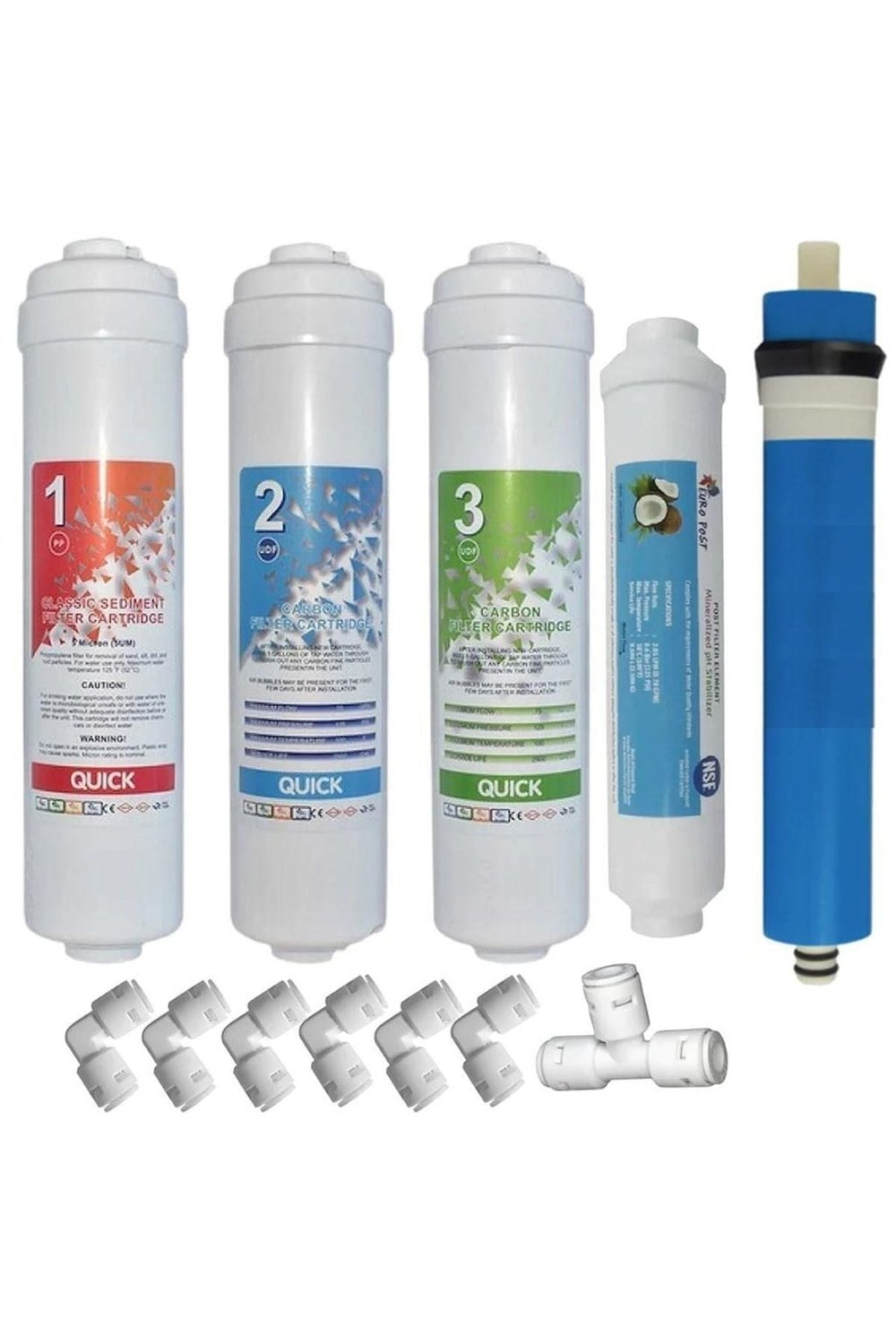 Reverse Osmosis Kapalı Kasa Su Arıtma Cihazı Filtre Seti