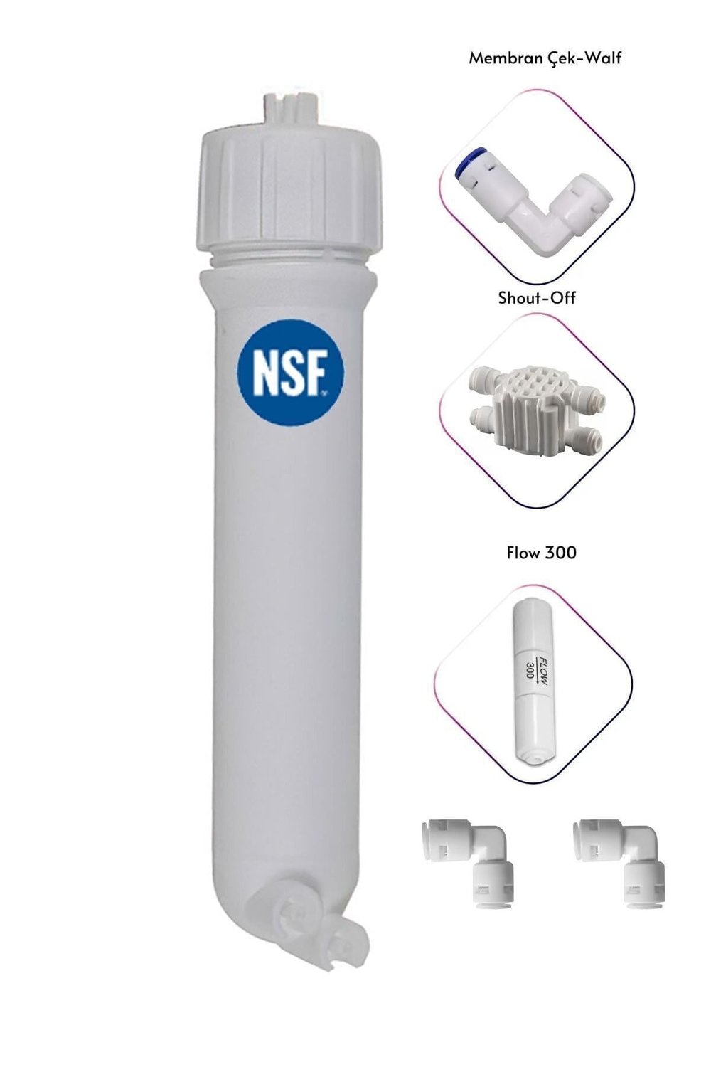 Su Arıtma Cihazı Yenileme Kiti Nsf Sertifikalı Membrane Kabı