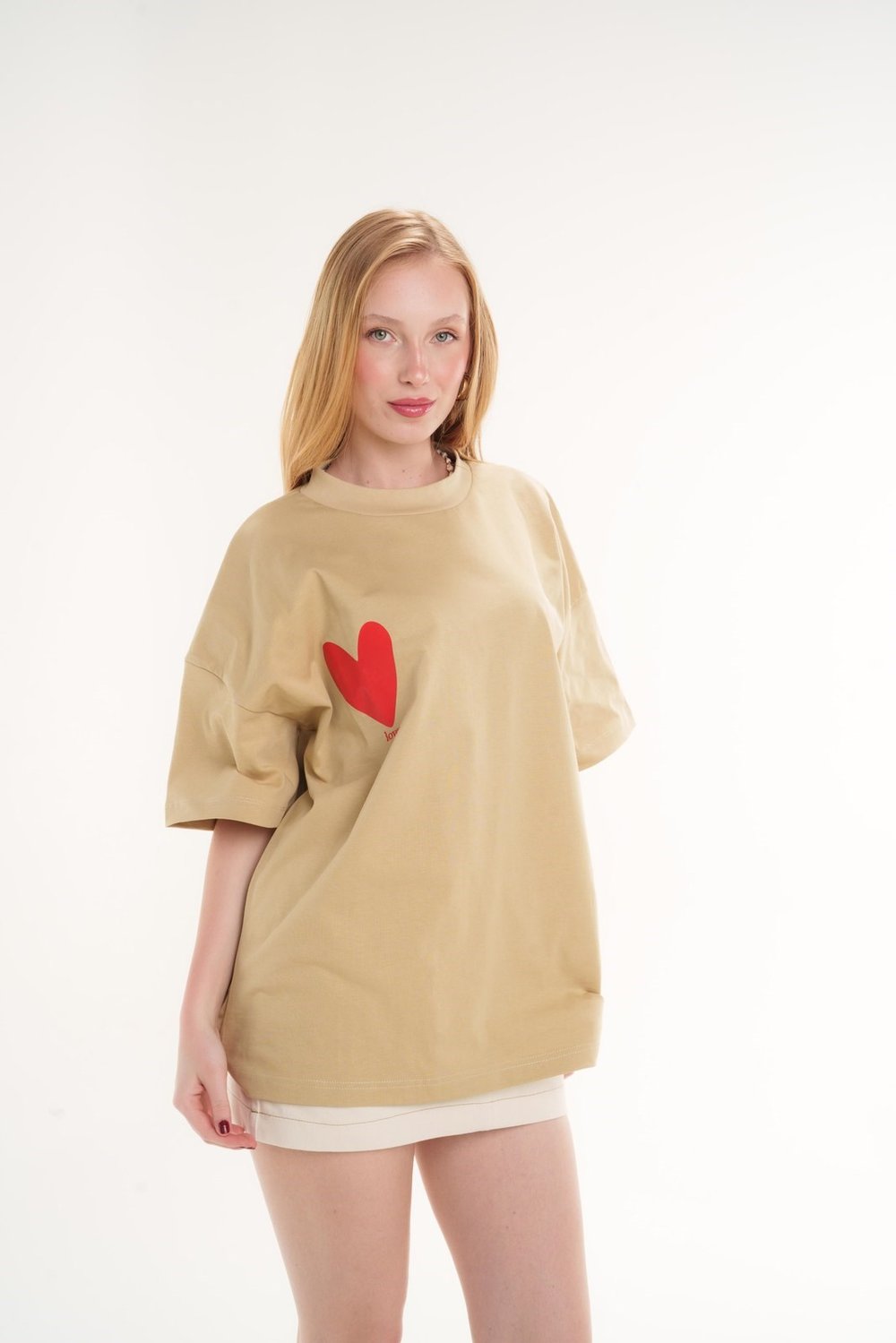 Tshirt Kalp Baskılı