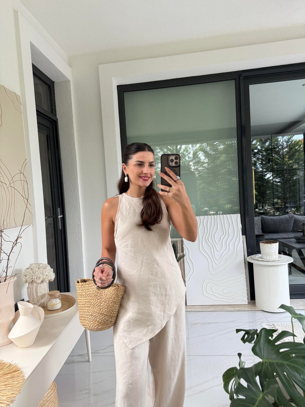 Naturel %100 Keten Takım