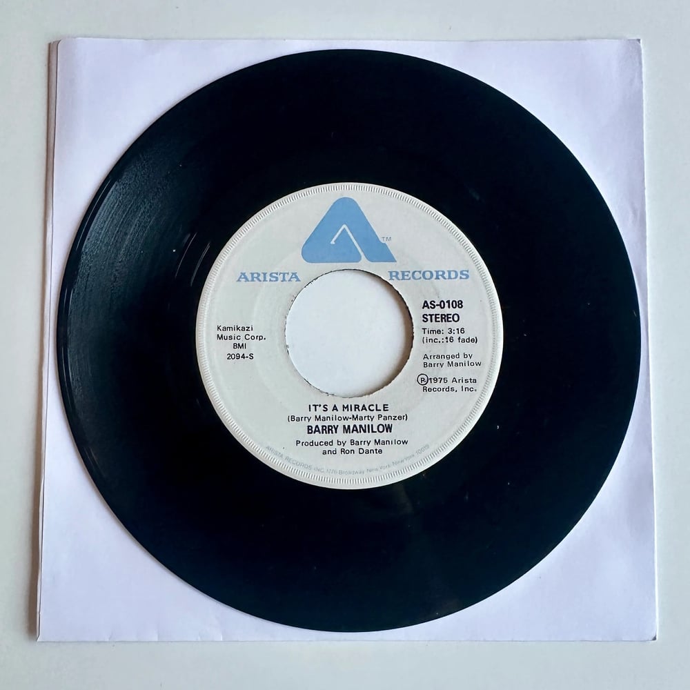 Barry Manilow – It's A Miracle Dönem Baskı 45 lik Plak