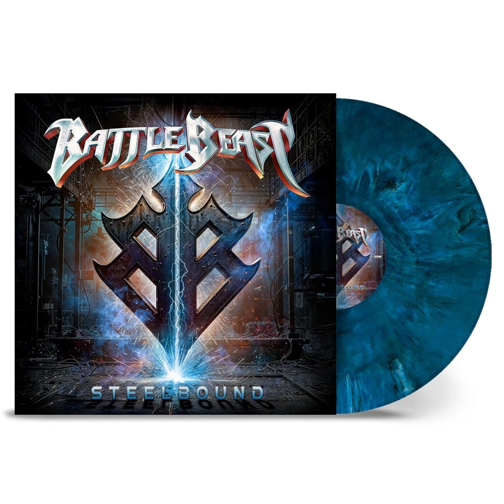 Battle Beast - Steelbound (Limited Indie Exclusive Edition) (BlueWhiteDark GreenBlack Marbled Vinyl) - Plak
