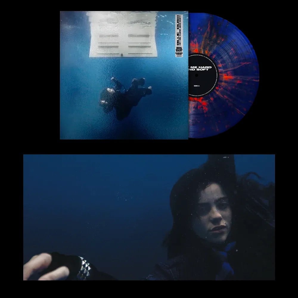 Billie Eilish - Hit Me Hard and Soft (1st Anniversary BlueOrange Splatter BioVinyl edition) - Plak