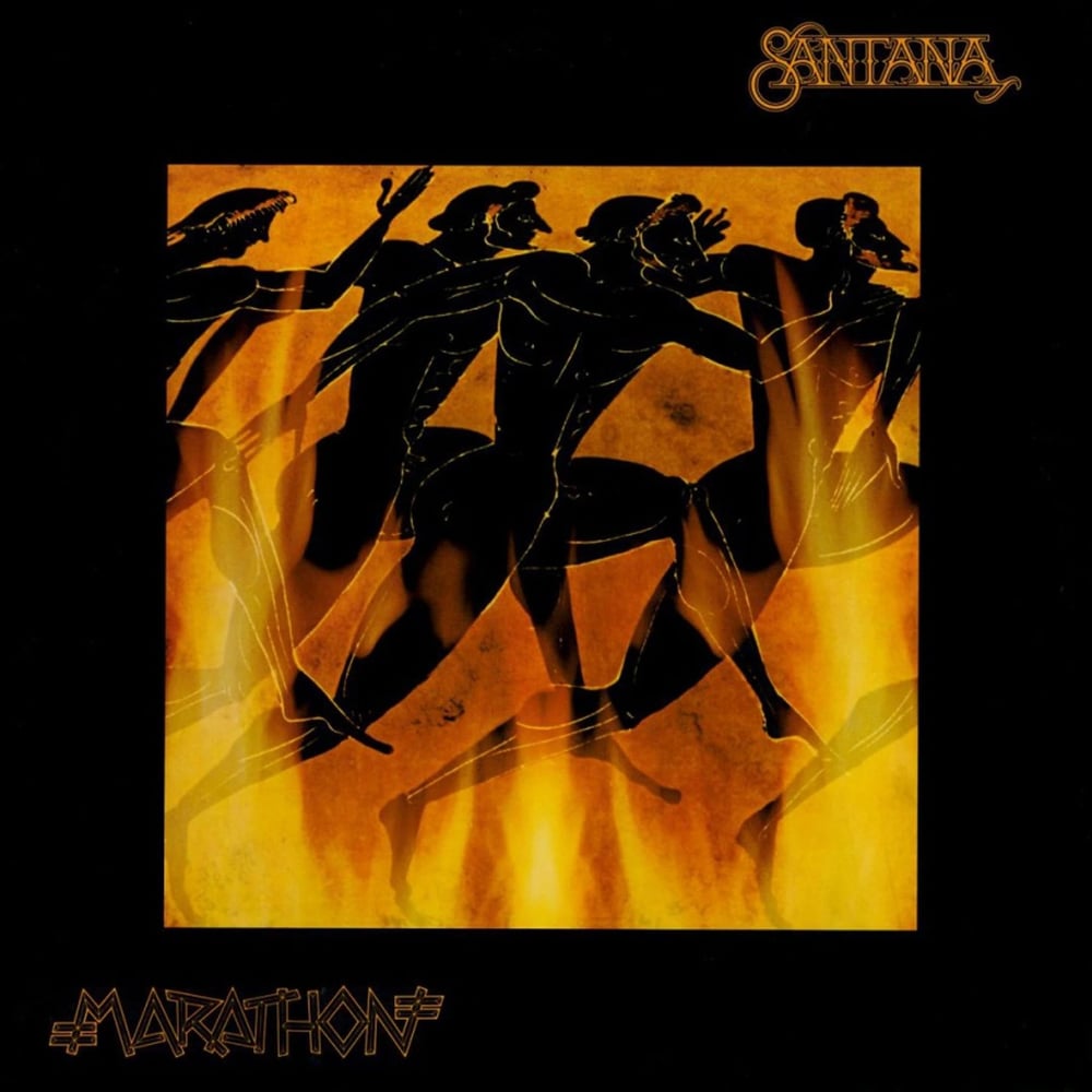 Carlos Santana - Marathon (45th Anniversary - Limited Numbered Edition - Yellow, Red & Orange Marbled Vinyl) - Plak