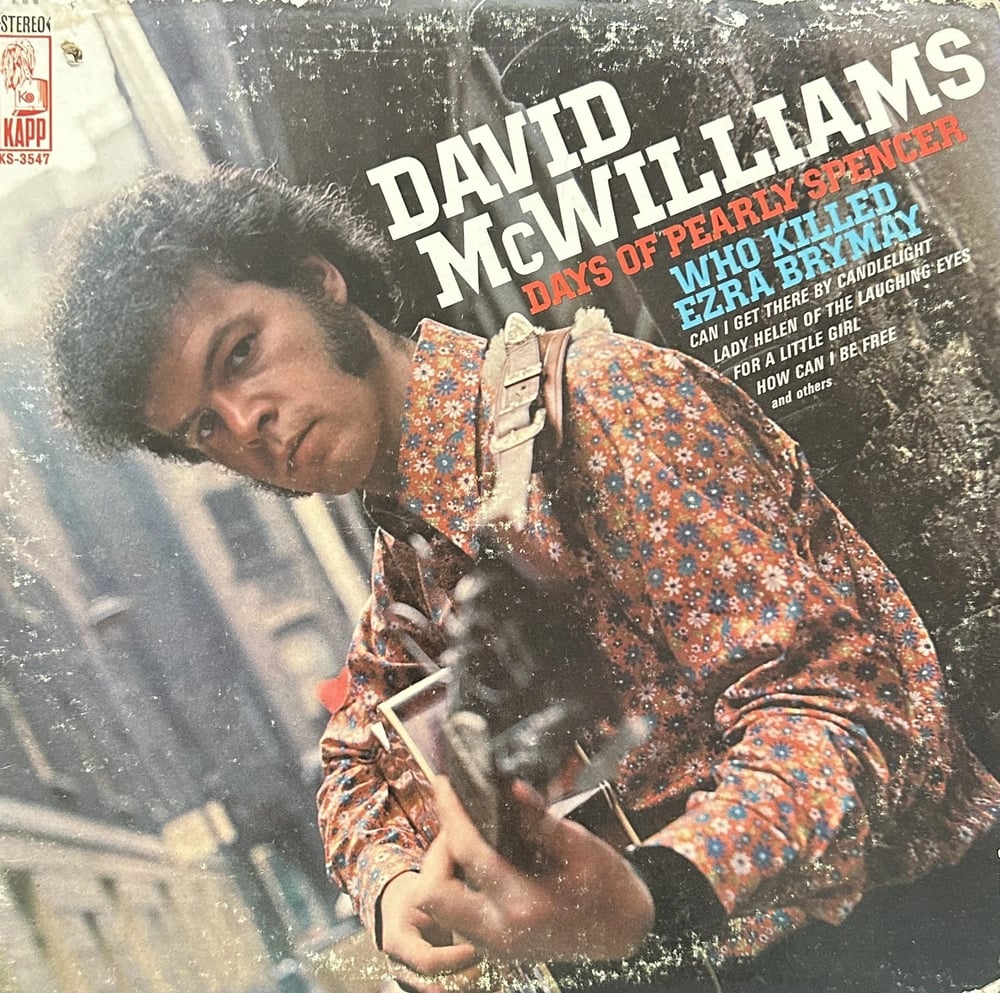 David McWilliams – Days Of Pearly Spencer - Who Killed Ezra Brymay Dönem Baskı Plak