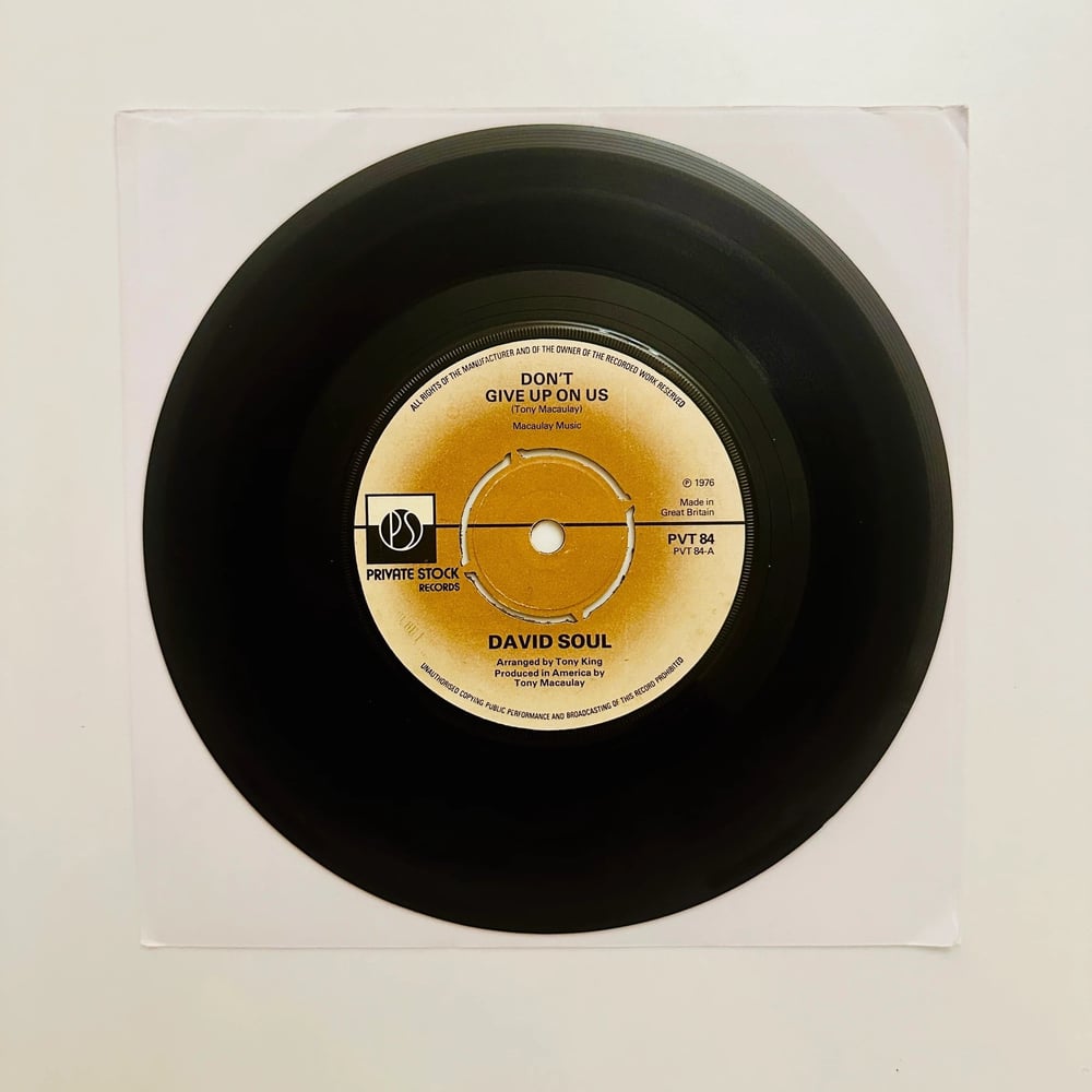 David Soul – Don't Give Up On Us Dönem Baskı 45 lik Plak
