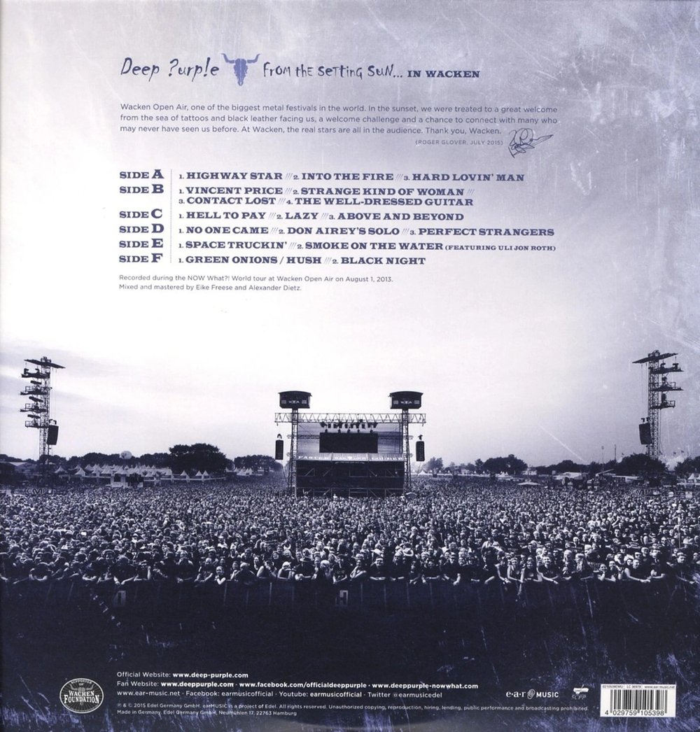Deep Purple - From The Setting Sun... (In Wacken 2013) (180g) - Plak
