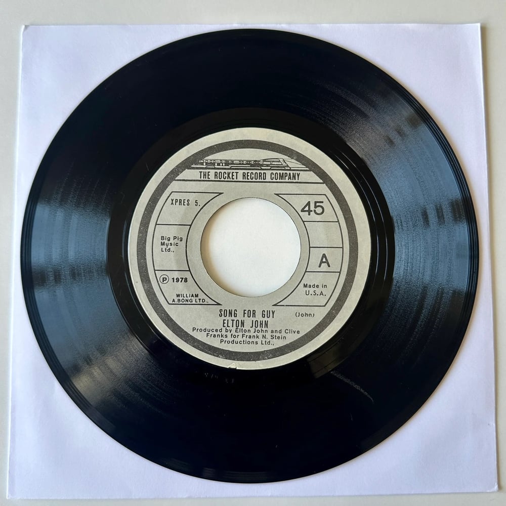 Elton John – Song For Guy Dönem Baskı 45 lik Plak