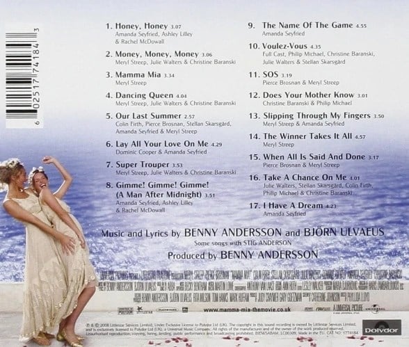 Mamma Mia (The Movie Soundtrack) - CD