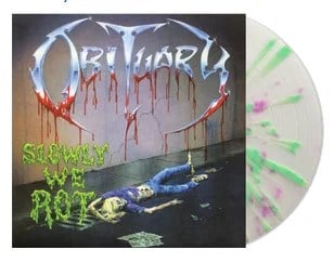 Obituary - Slowly We Rot (Milky Clear with Violet & Green Rot' Splatter Vinyl edition) - Plak