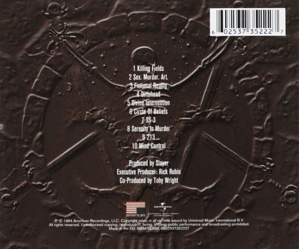Slayer - Divine Intervention - CD