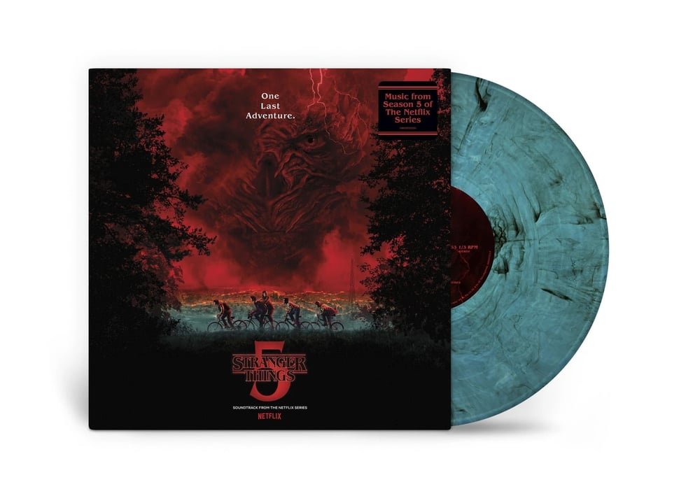 Stranger Things 5 (Soundtrack From The Netflix Series) (Limited Indie Exclusive Edition) (Sea Blue W Black.) - Plak