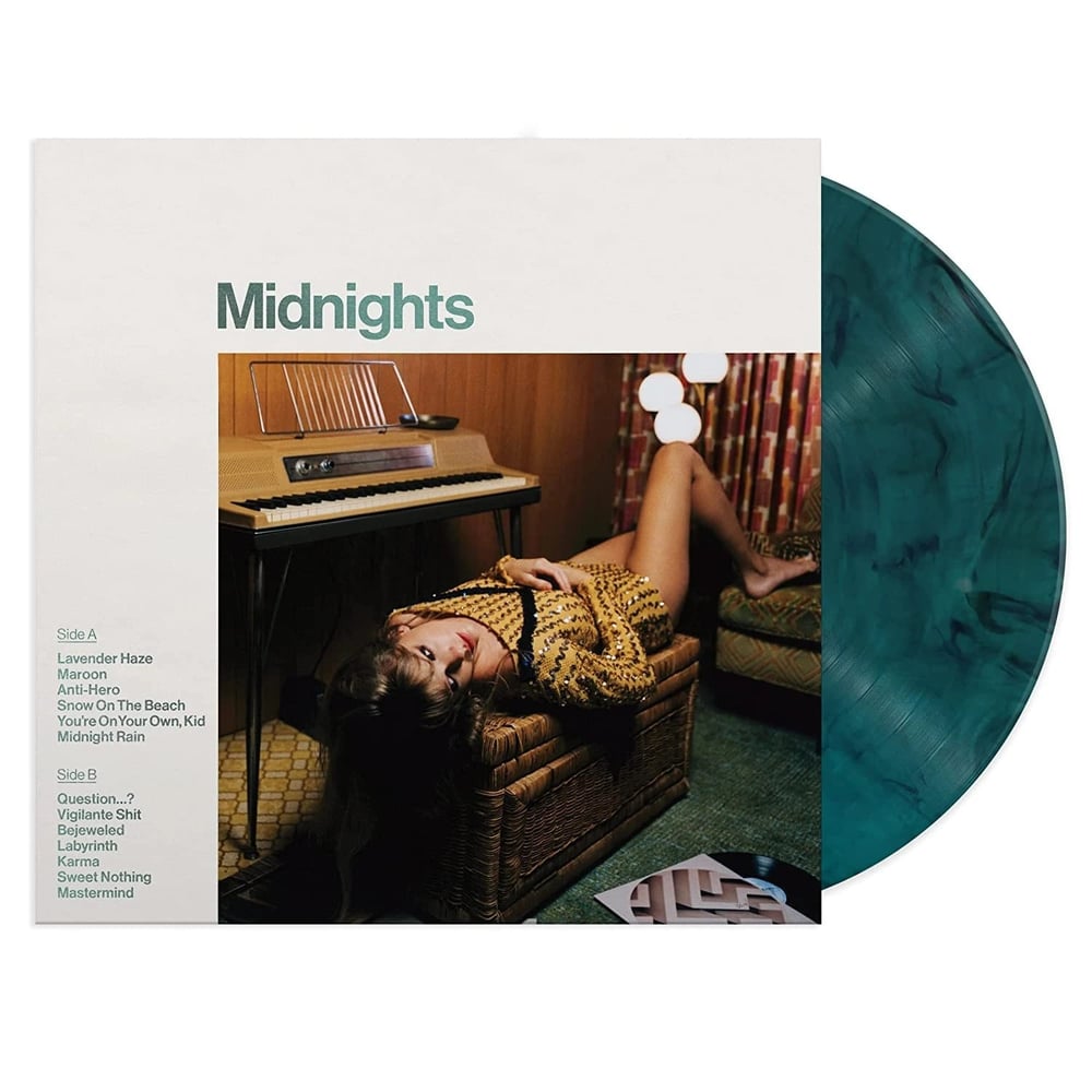 Taylor Swift Midnights - (Limited Special Edition - Jade Green Marbled Vinyl) - Plak