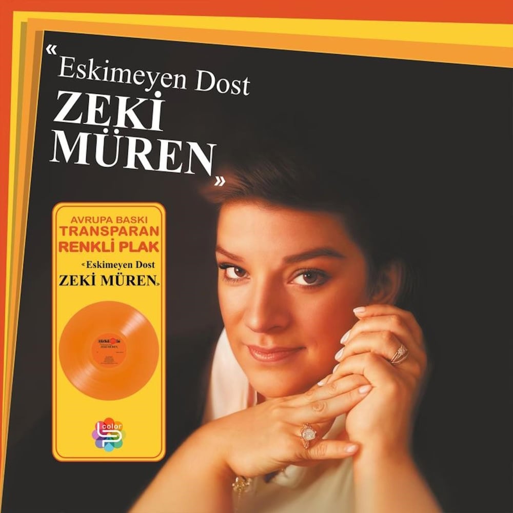 Zeki Müren - Eskimeyen Dost - Turuncu Renk  Plak