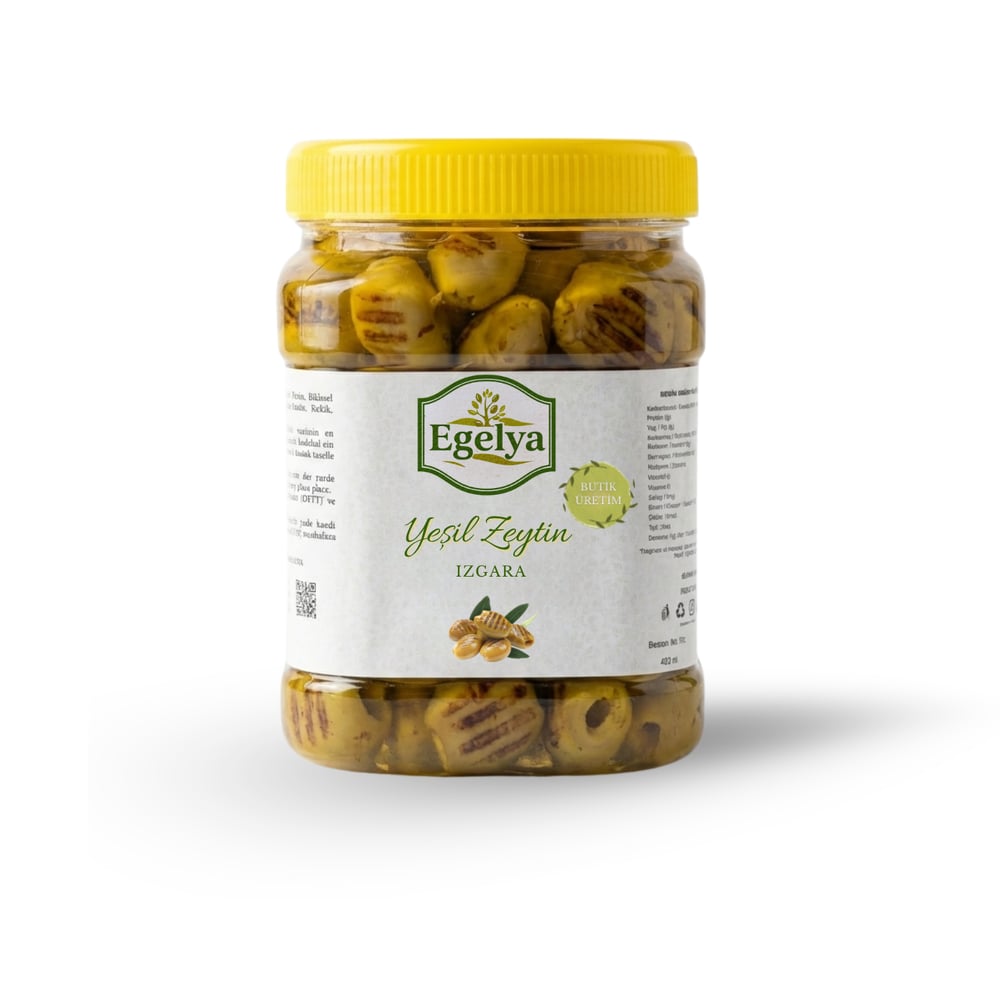 Akhisar Domat Izgara Yeşil Zeytin 500 g | Izgara Dokulu, Dengeli Lezzet