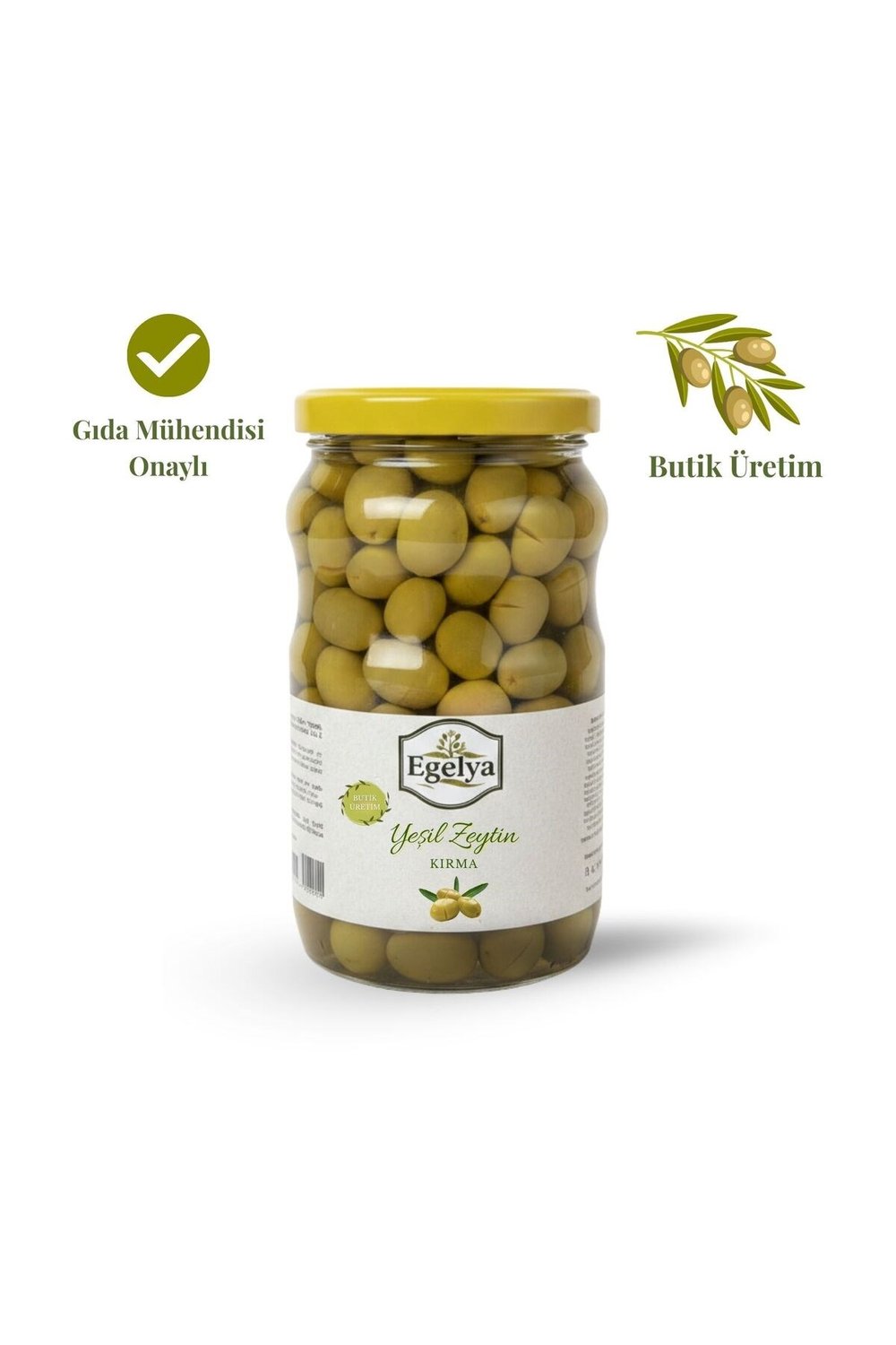 Akhisar Domat Kırma Yeşil Zeytin 1 Kg | Düşük Acılık, Dengeli Tuzlu