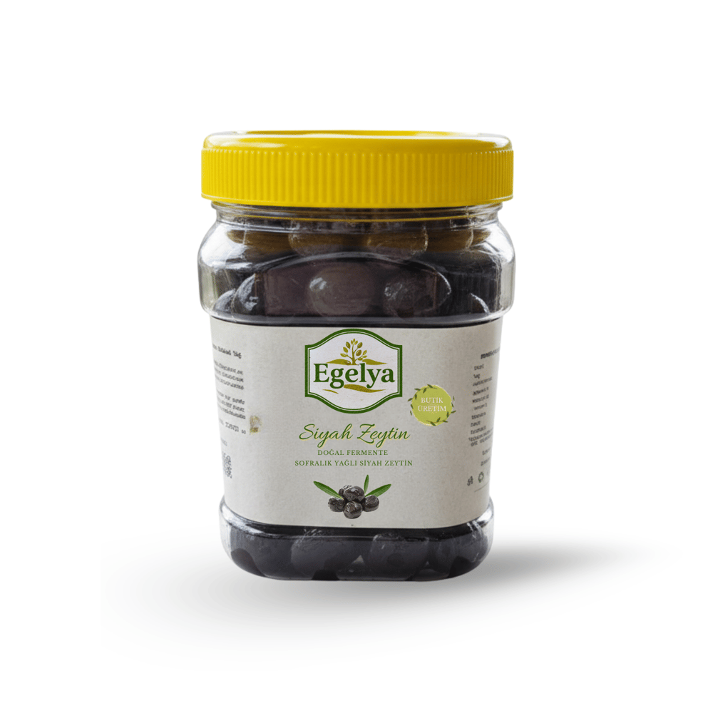 Gemlik Yağlı Siyah Sele Zeytin 500 g | Doğal Fermantasyon, Katkısız, Dengeli Tuzlu