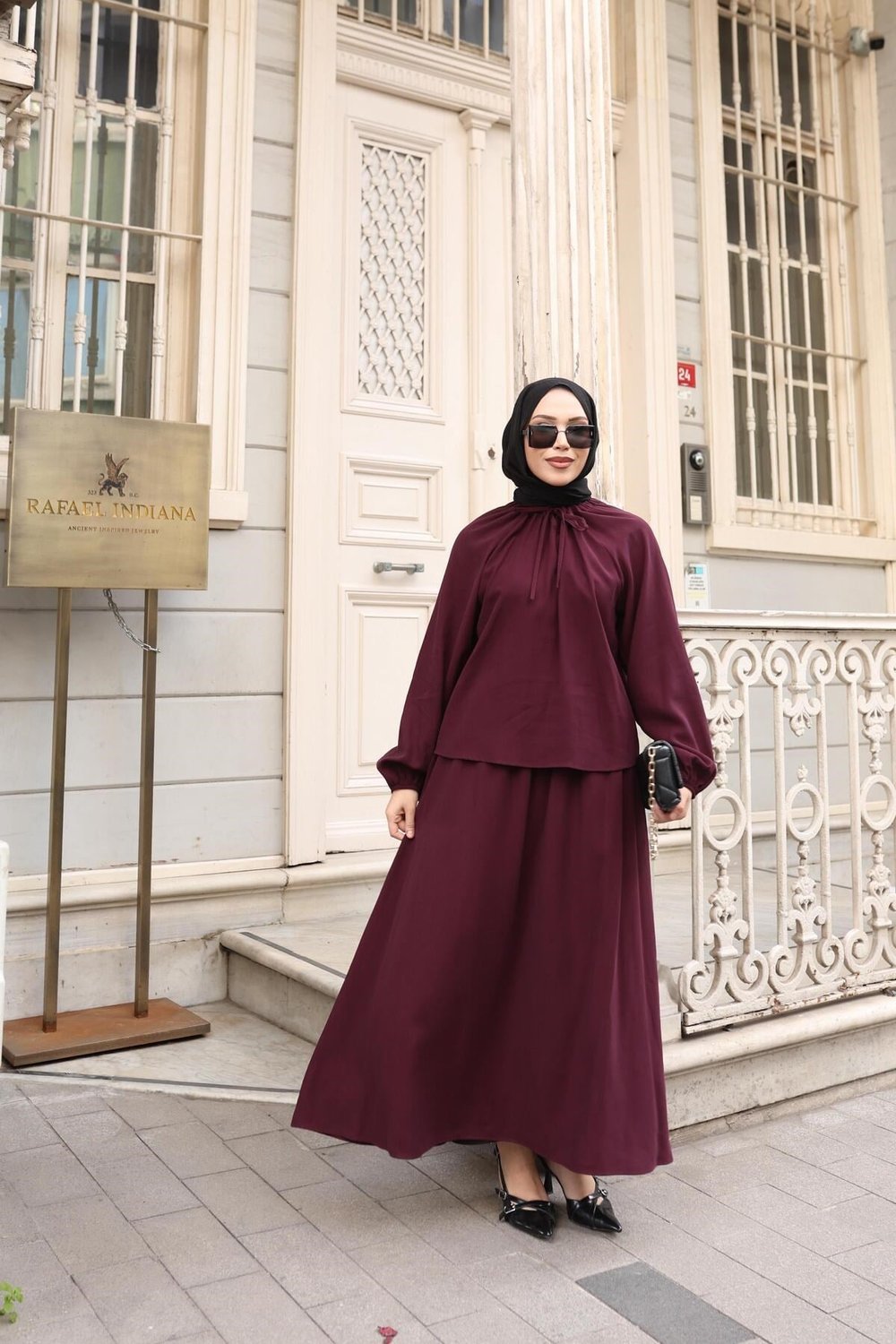 Etekli Takım (Yaka Bağlama Detaylı) 1038