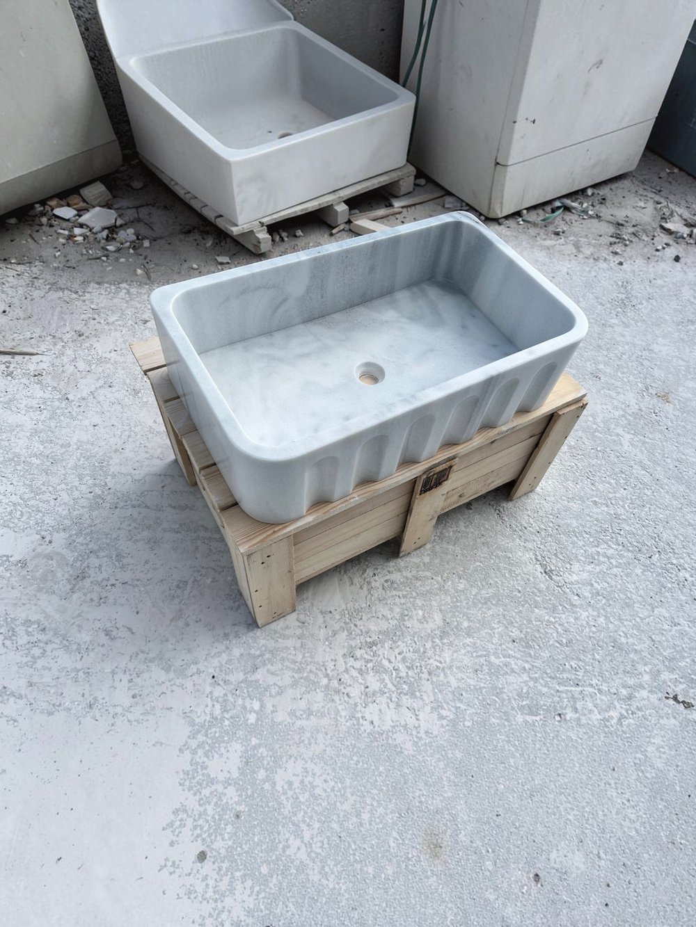 Bianco Carrara Mermer Mutfak Evyesi - AMKC26001