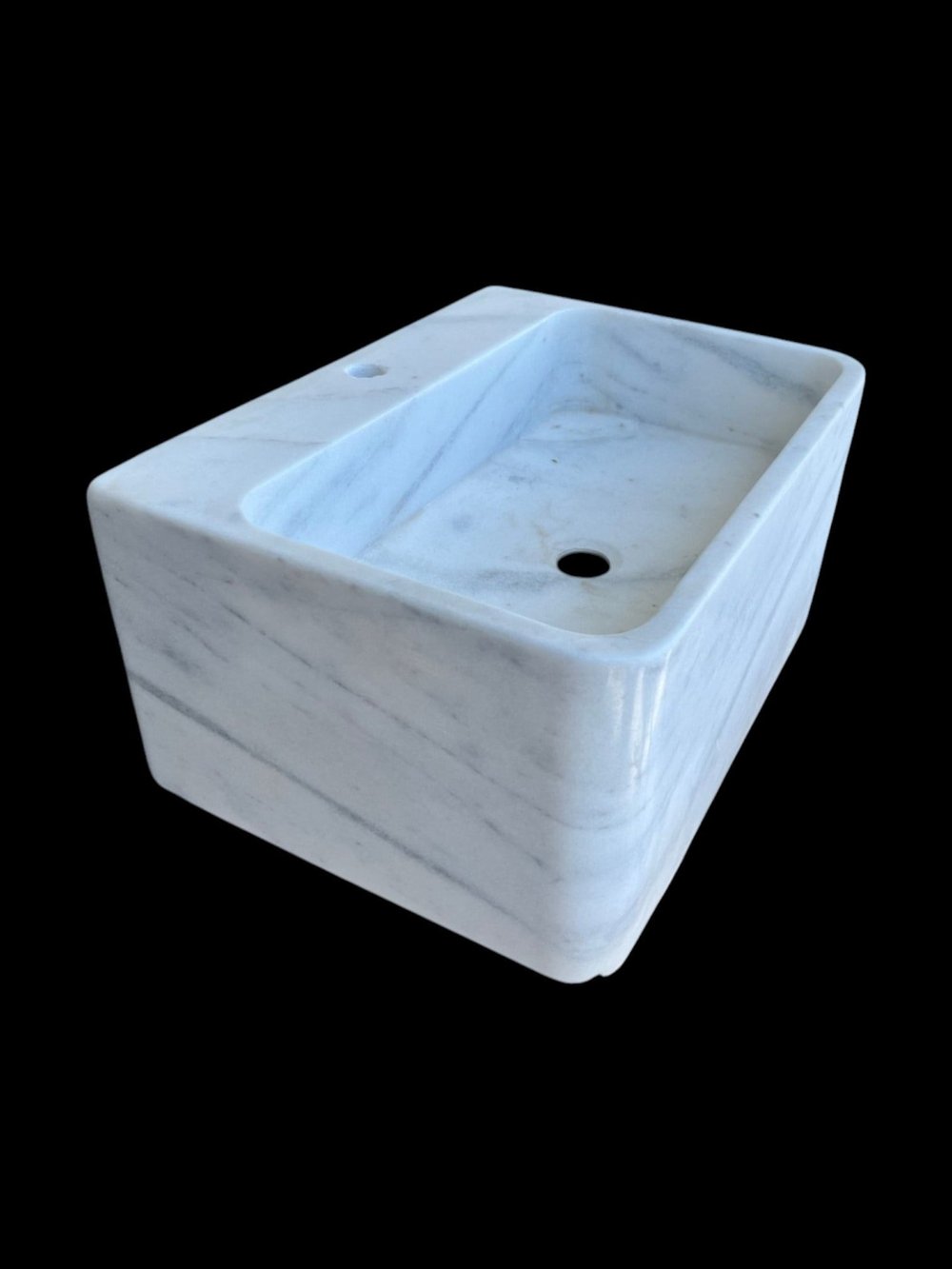 Bianco Carrara Duvar Tipi Mermer Lavabo - AMSK26016