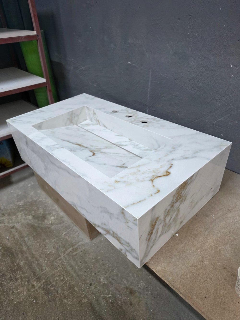 Calacatta Gold Görünümlü Porselen Lavabo - AC26020