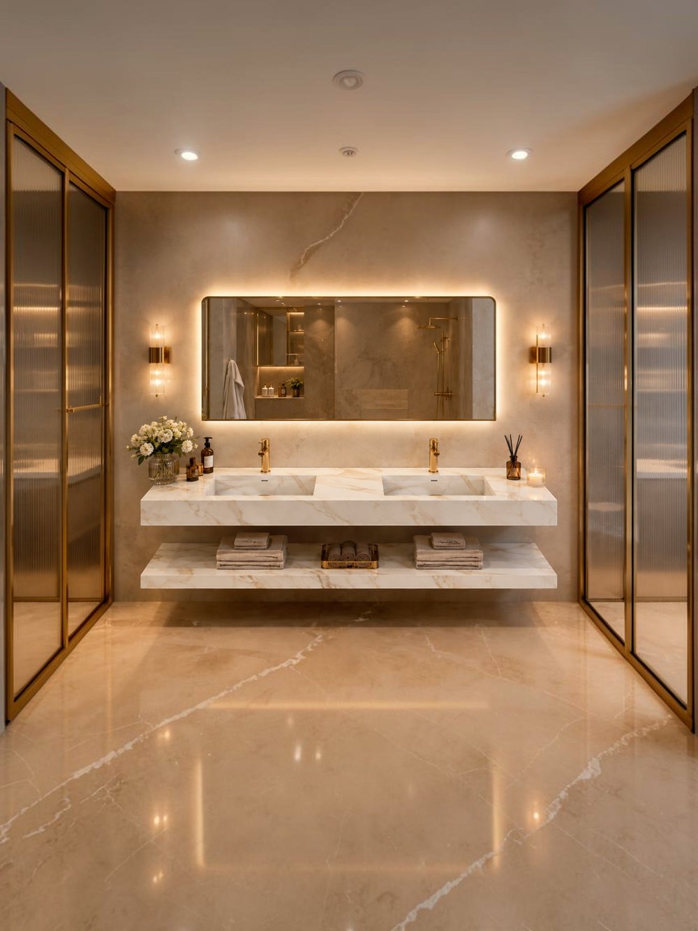 Çift Hazneli Porselen Lavabo - ACDS26001