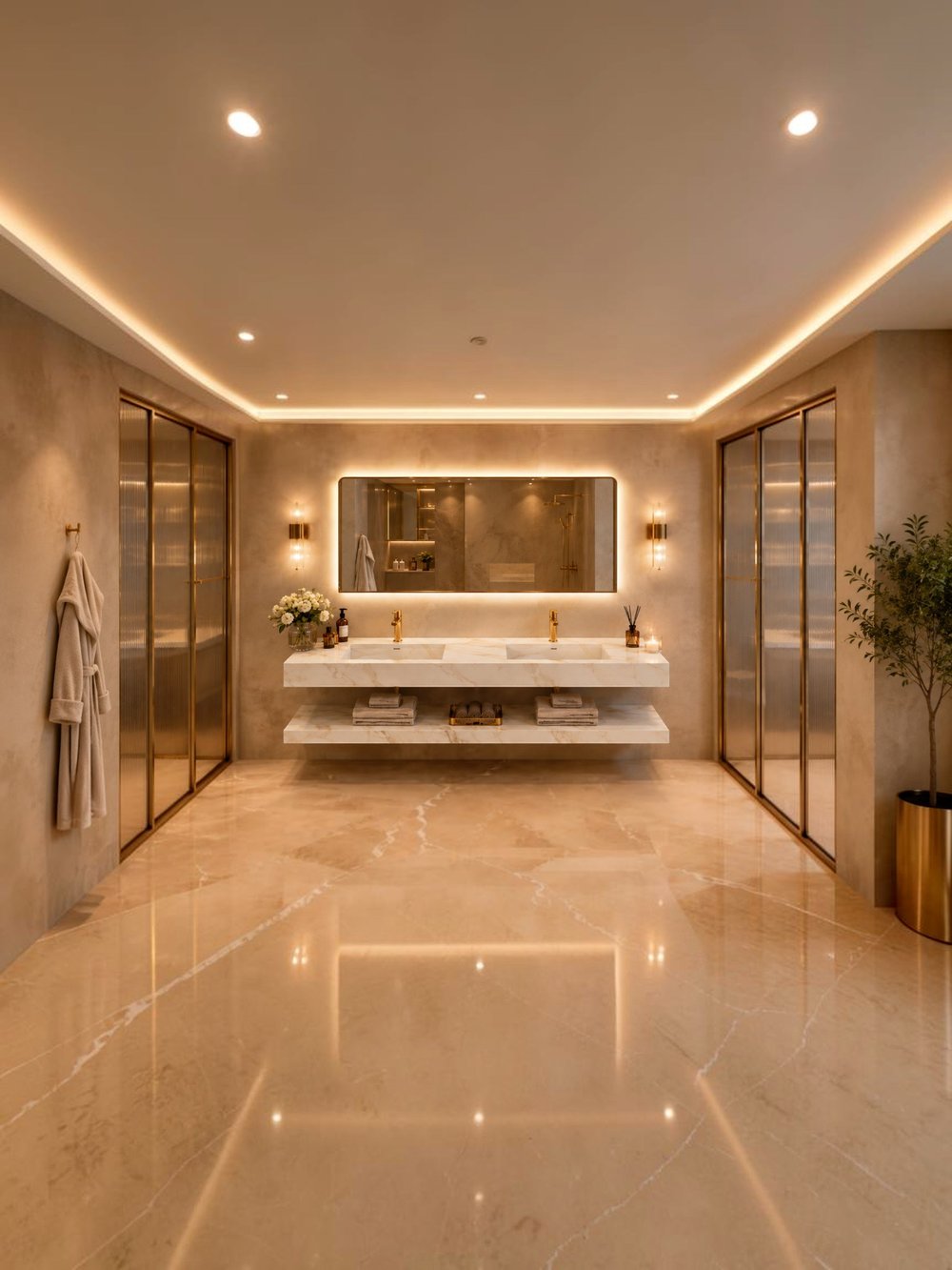 Çift Hazneli Porselen Lavabo - ACDS26001