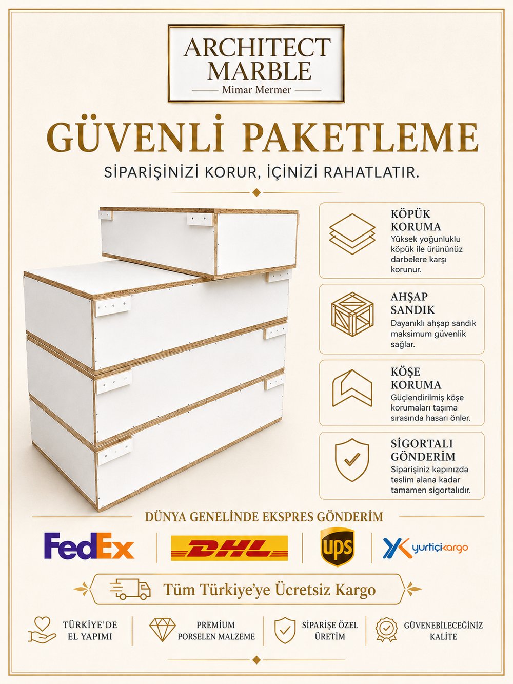 Okyanus Mavisi Porselen Çekmeceli Lavabo - ACWD26002