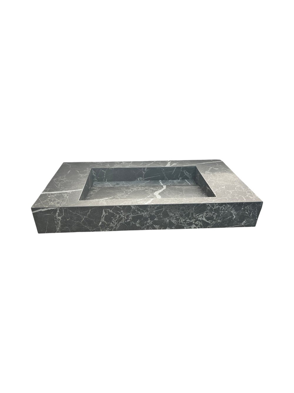 Siyah Mermer Görünümlü Porselen Lavabo - AC26021