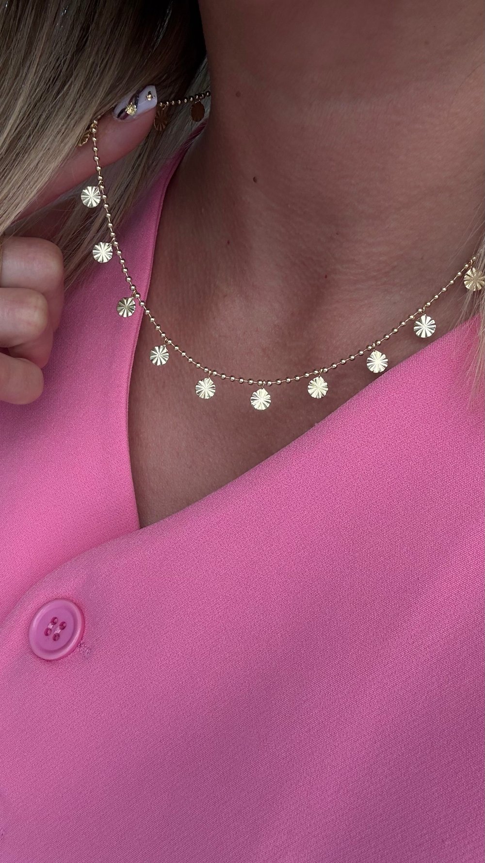 PUL DETAYLI GOLD