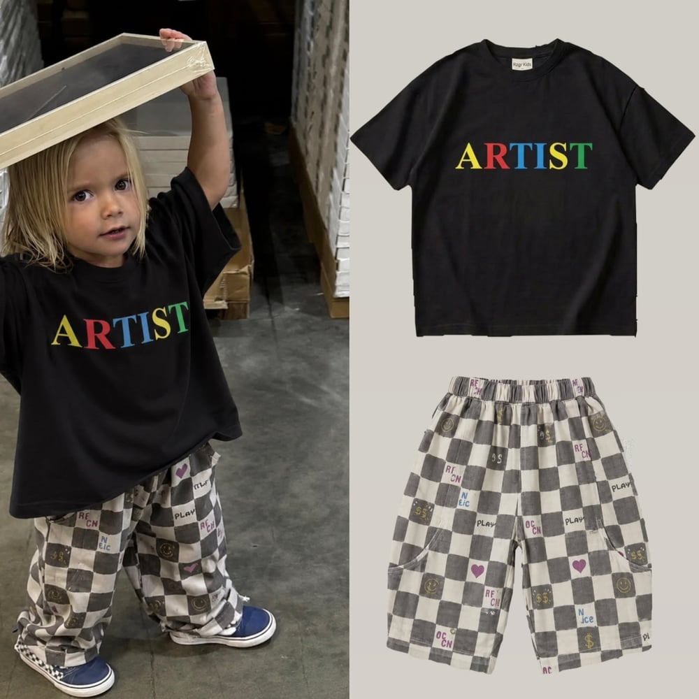 Artist Oversize Tişört Siyah
