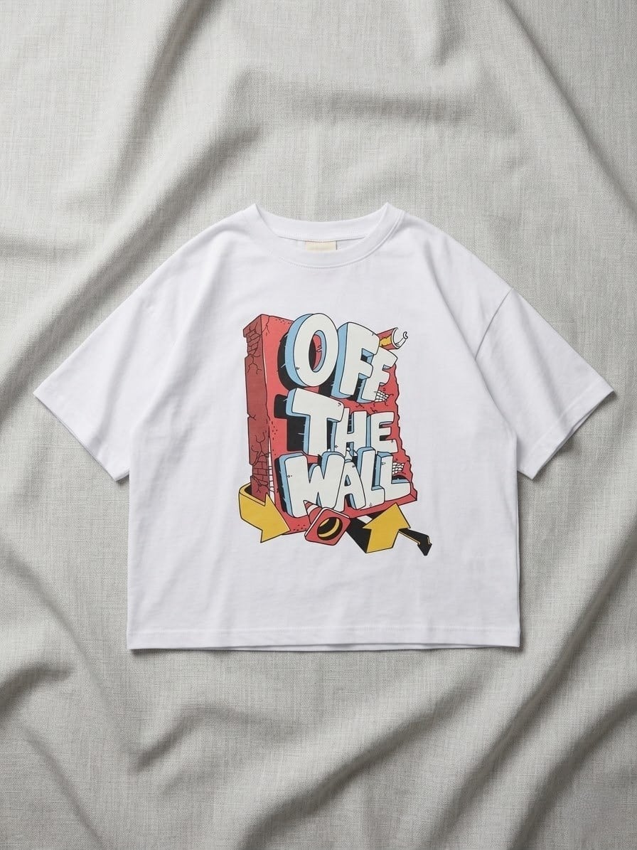 Off The Wall Oversize Tişört Beyaz