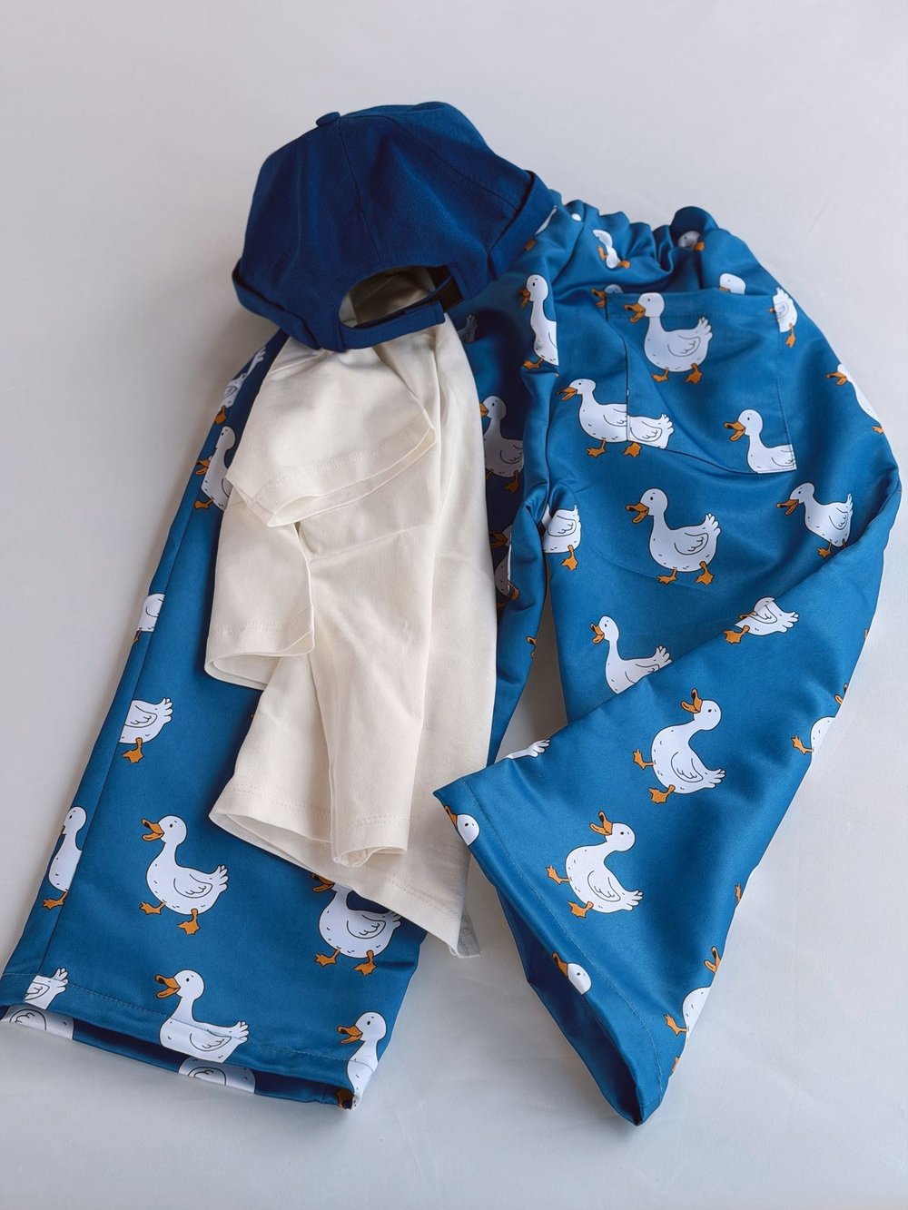 Ördek Desen Relaxed Pantolon (Ön Sipariş)