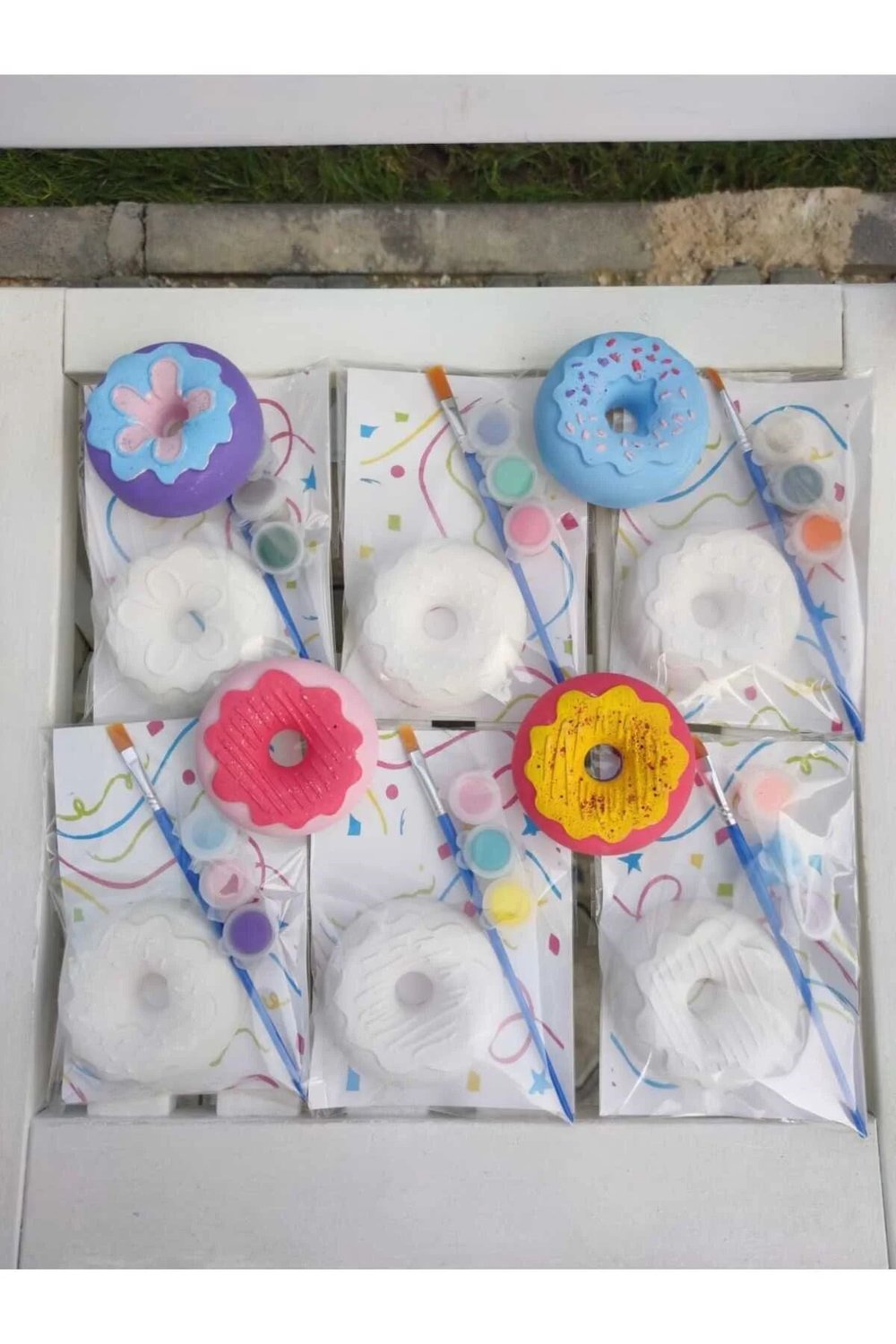 15 Adet - Donut Set/ Taş Boyayın Seti, Kendin Yap,Dıy,Doğum Günü Hediyesi,