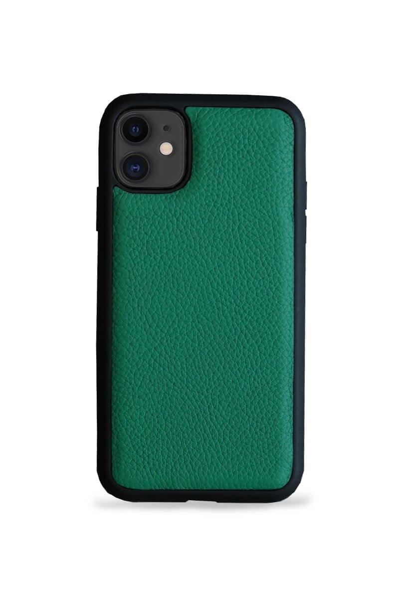 Deri iPhone Kılıf 11 Koyu Yeşil Togo