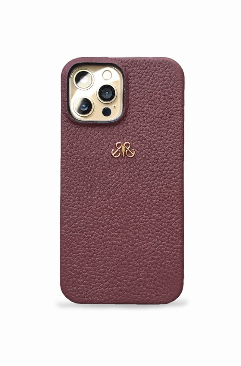Deri iPhone Kılıf 11 Pro Max  Bordo Togo