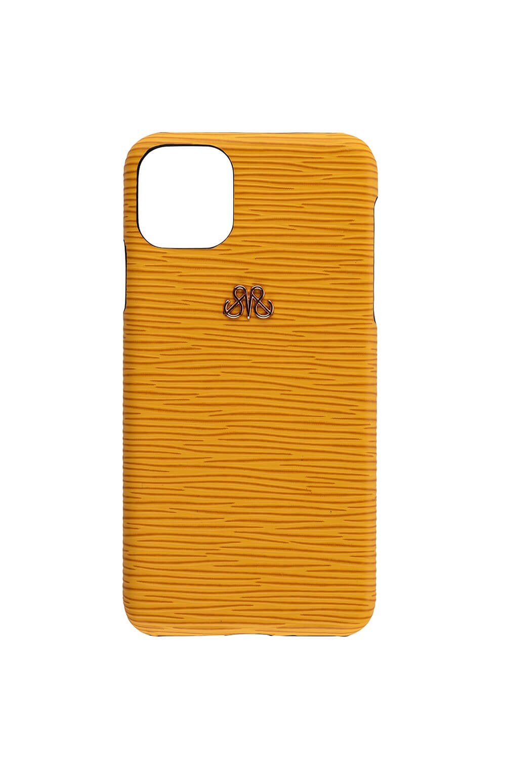 Deri iPhone Kılıf 12 Mini Sarı Epi