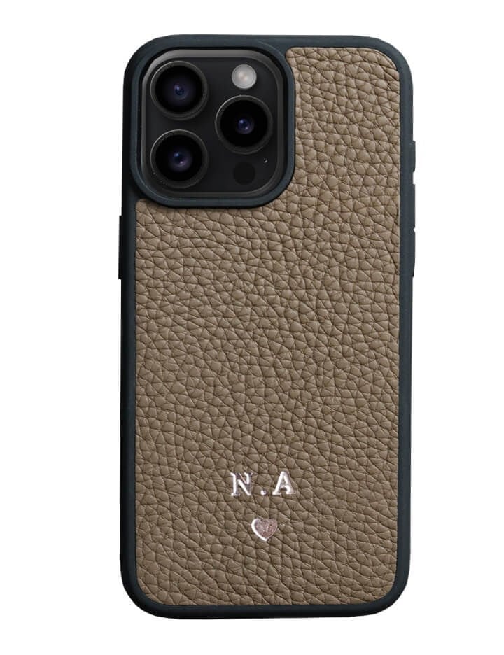 Deri iPhone Kılıf 15 Pro Max Vizon Togo