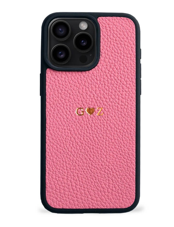 Deri iPhone Kılıf 16 Pro Max Pembe Togo