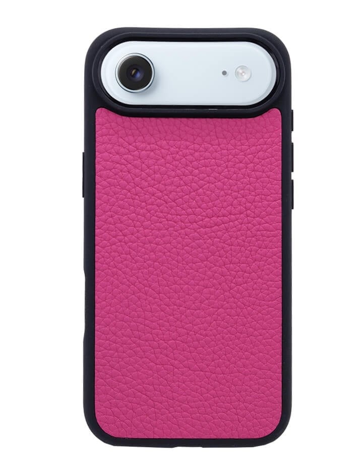 Deri iPhone Kılıf 17 Air Fuşya Togo
