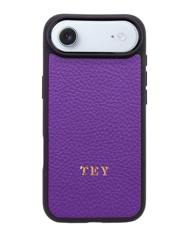 Deri iPhone Kılıf 17 Air Mor Togo