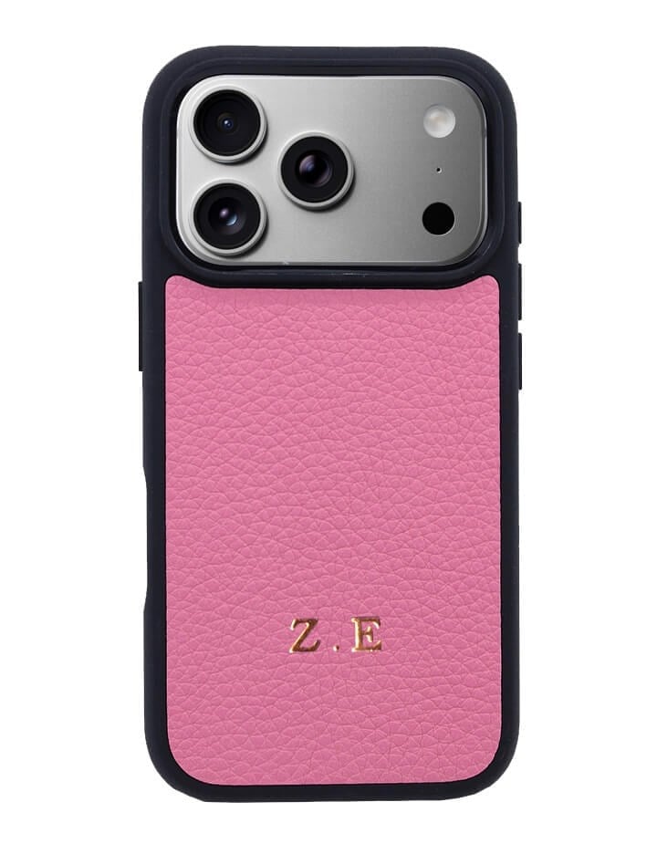 Deri iPhone Kılıf 17 Pro Max Pembe Togo