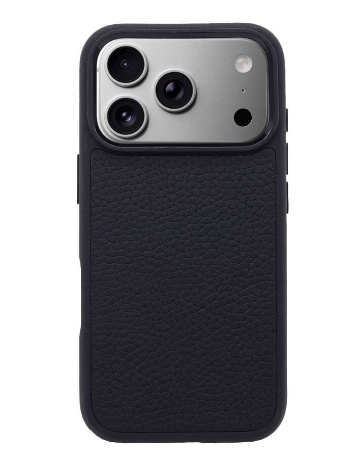 Deri iPhone Kılıf 17 Pro Siyah Togo